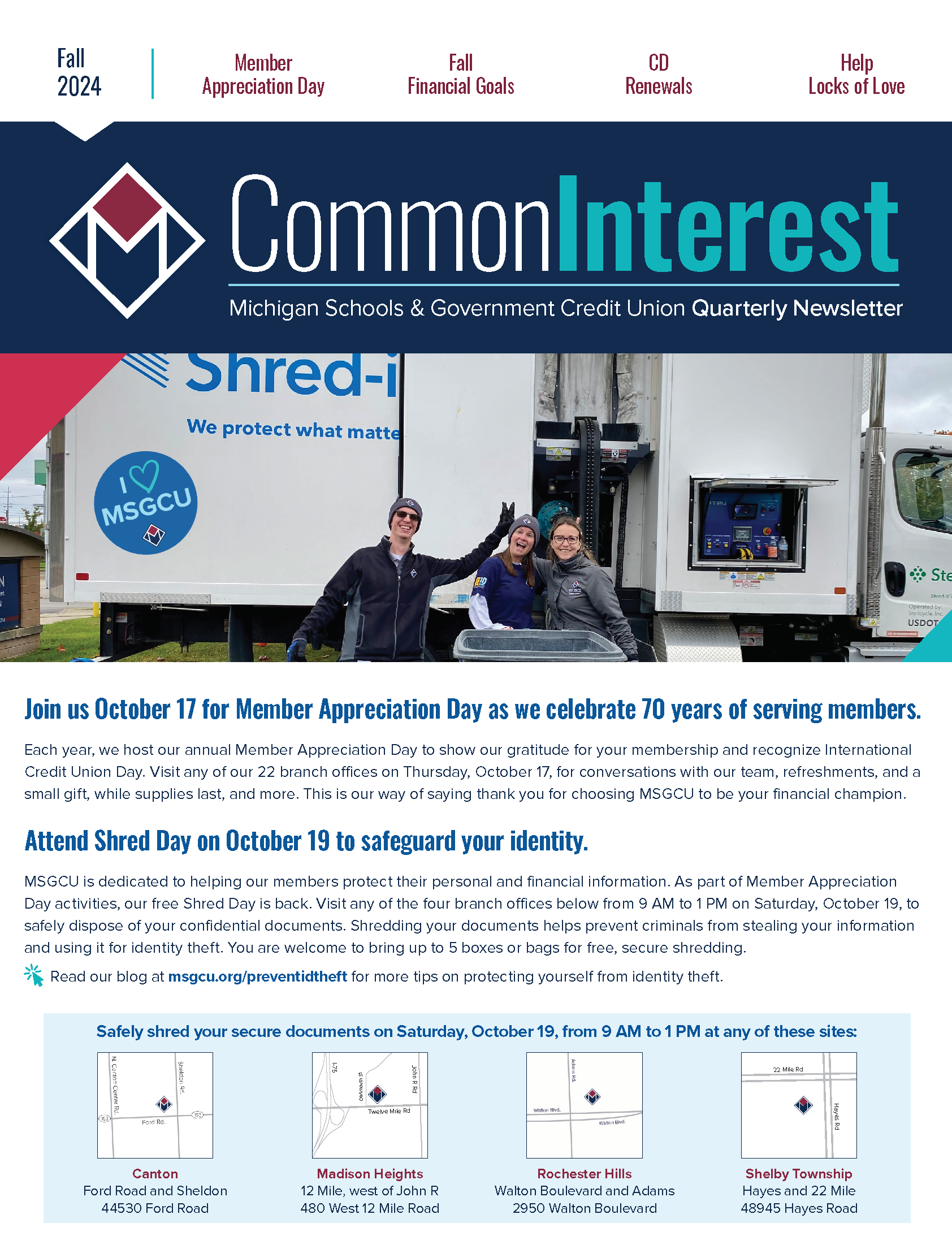 Common Interest Newsletter